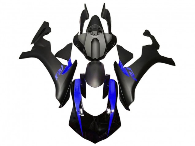 Carénage Moto Yamaha YZF 1000 R1 2020-2025 - Bleu Noir Mat