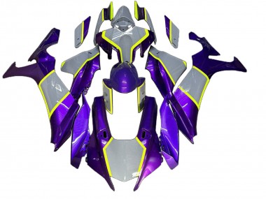 Carénages Moto Yamaha YZF 1000 R1 2020-2025 - Jaune Gris Violet