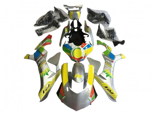 Carénages Moto Yamaha YZF 1000 R1 2020-2025 - Argent Jaune Rouge Bleu Ohlins