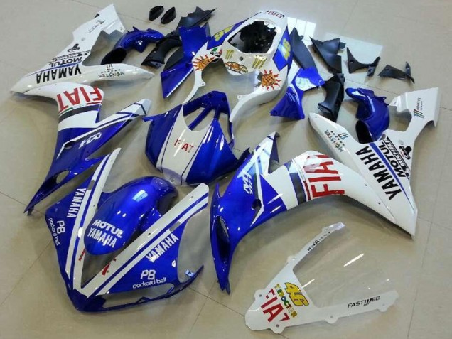 Carénages Moto Yamaha YZF R1 2004-2006 - Blanc Bleu Rouge Fiat
