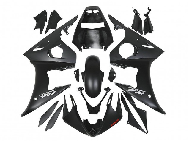 Carénages Moto Yamaha YZF R6S 2006-2009 - Noir Mat