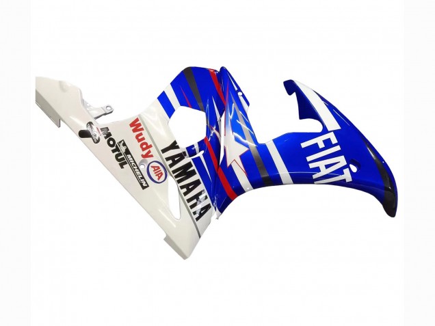 Carénages Moto Yamaha YZF R6 2003-2004 - Blanc Bleu Fiat Motul Kastinee