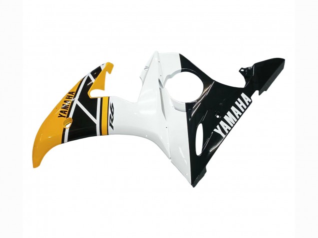 Carénages Moto Yamaha YZF R6S 2006-2009 - Jaune Blanc Noir Brillant