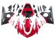 Carénages Moto Yamaha YZF R6S 2006-2009 - Rouge Blanc Noir Mat