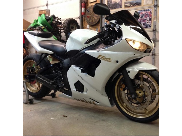 Carénages Moto Yamaha YZF 600 R6 2005 - Blanc Or