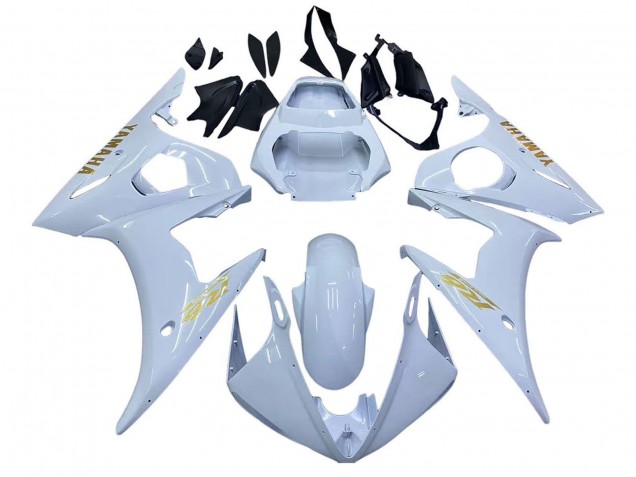 Carénages Moto Yamaha YZF 600 R6 2005 - Blanc Or
