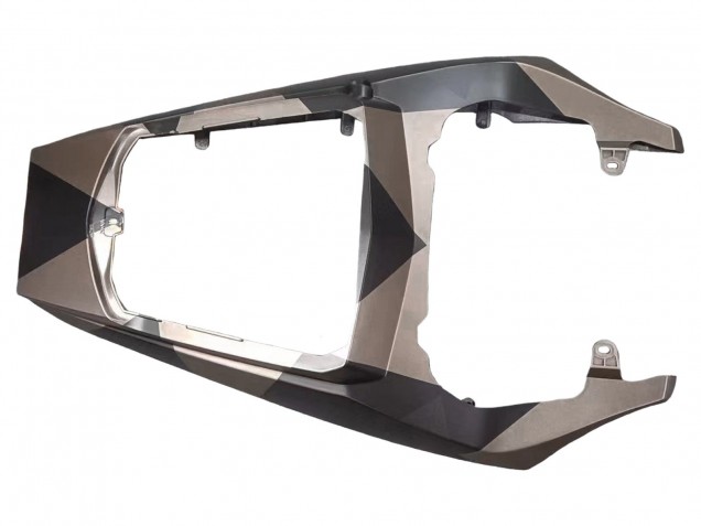 Carénages Moto Yamaha YZF 600 R6 2005 - Noir Mat Gris Geometric