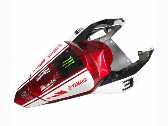 Carénages Moto Yamaha YZF 600 R6 2006-2007 - Blanc Rouge Noir Vert Monstre Milwaukee