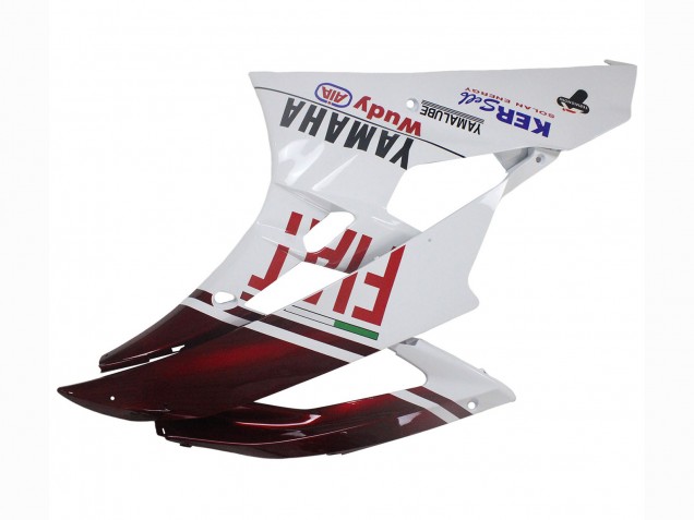 Carénages Moto Yamaha YZF 600 R6 2006-2007 - Blanc Rouge Marron Fiat Acer Yamalube