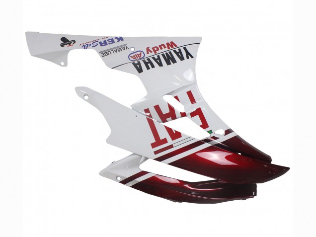Carénages Moto Yamaha YZF 600 R6 2006-2007 - Blanc Rouge Marron Fiat Acer Yamalube