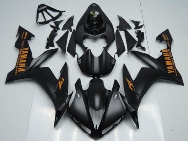 Carénages Moto Yamaha YZF R1 2004-2006 - Noir Mat Orange
