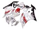 Carénages Moto Yamaha YZF 600 R6 2006-2007 - Blanc Rouge Noir Motul