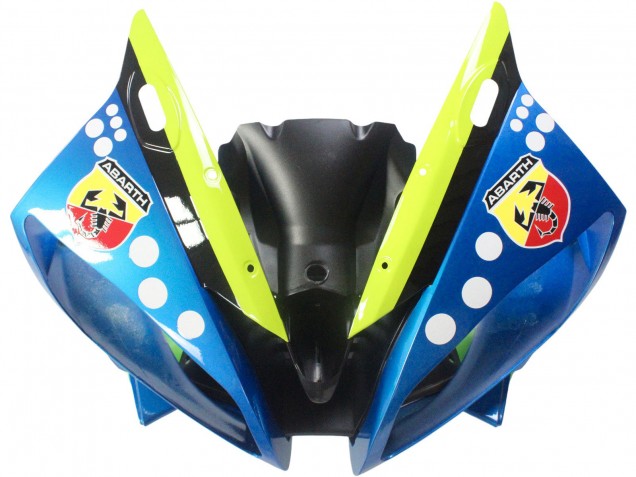 Carénages Moto Yamaha YZF 600 R6 2006-2007 - Bleu Vert Néon Noir Requin