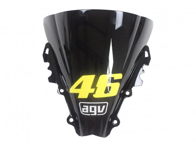 Carénages Moto Yamaha YZF 600 R6 2006-2007 - Bleu Vert Néon Noir Requin