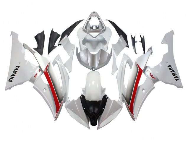 Carénages Moto Yamaha YZF 600 R6 2008-2016 - Blanc Rouge