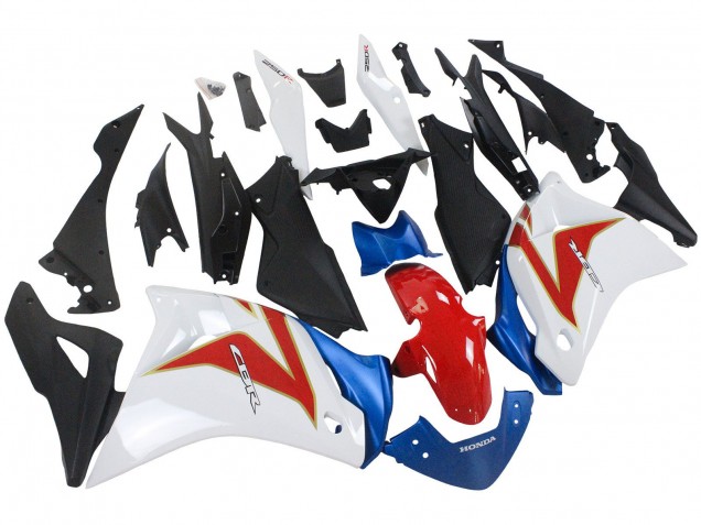 Carénages Moto Honda CBR250RR 2011-2015 - Blanc Rouge Bleu Clair