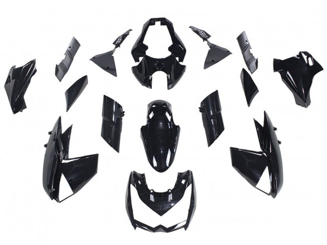 Carénages Moto Kawasaki Z1000 2010-2013 - Noir Brillant