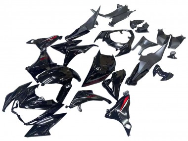 Carénages Moto Kawasaki Z800 2013-2018 - Noir Brillant Rouge