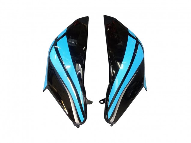 Carénages Moto Kawasaki Z800 2013-2018 - Bleu Clair Noir Brillant