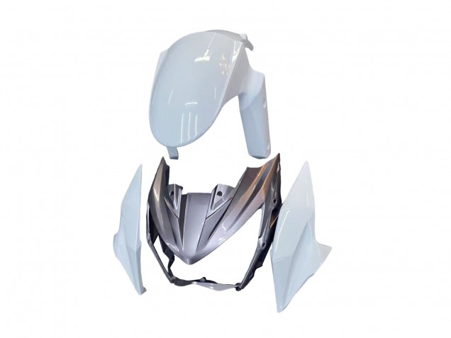 Carénages Moto Kawasaki Z800 2013-2018 - Blanc Vert Argent Noir