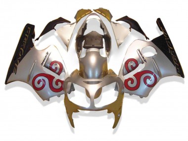 Carénages Moto Kawasaki ZX12R 2000-2001 - Argent Rouge Noir