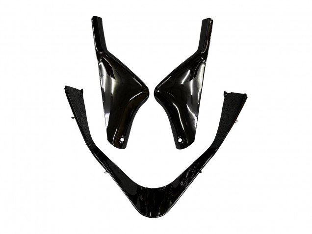 Carénages Moto Kawasaki ZX9R 2000-2001 - Noir Brillant Bleu Flamme Blanc