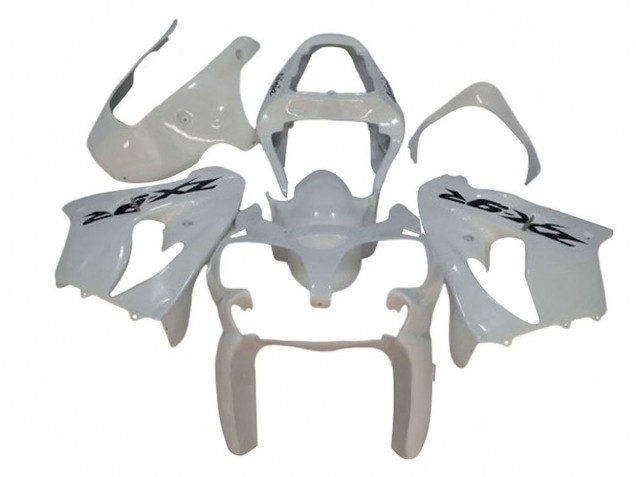 Carénages Moto Kawasaki ZX9R 2002-2003 - Blanc Noir Décalque