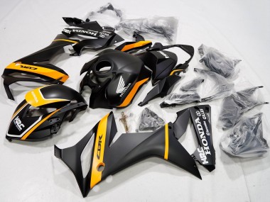 Carénages Moto Honda CBR650R 2021-2023 - Noir Mat Jaune HRC