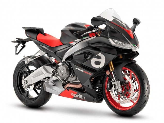 Carénages Moto Aprilia RS660 2020-2024 - Noir Mat Argent Rouge