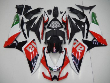 Carénages Moto Aprilia RSV4 1000 2009-2015 - Rouge Blanc Noir Vert Gris