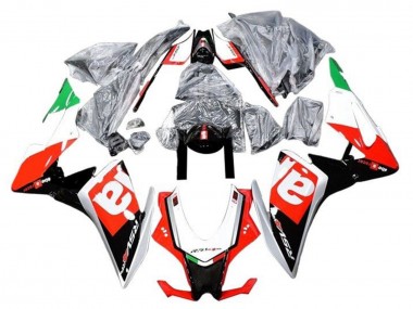 Carénages Moto Aprilia RSV4 1000 2016-2020 - Rouge Noir Argent Vert