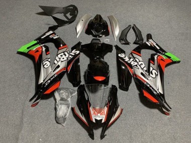 Carénages Moto Kawasaki ZX10R 2016-2020 - Noir Brillant Rouge Argent Vert