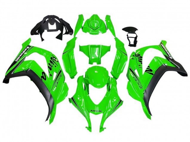 Carénages Moto Kawasaki ZX10R 2016-2020 - Vert Noir