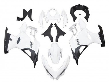 Carénages Moto Kawasaki Ninja 400 2018-2024 - Blanc Noir