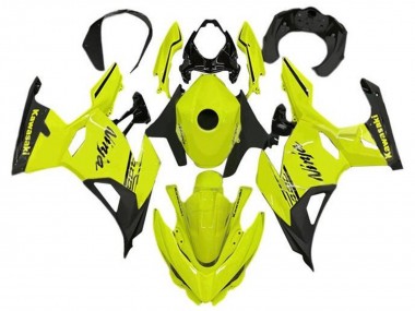 Carénages Moto Kawasaki Ninja 400 2018-2024 - Jaune Néon Noir