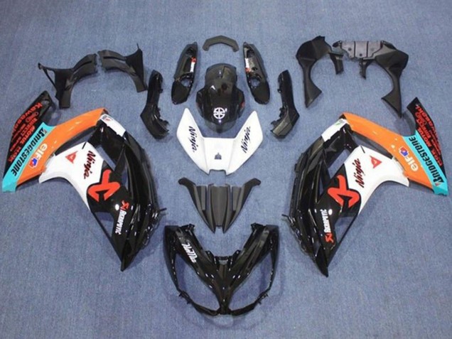 Carénages Moto Kawasaki Ninja 650 EX650 2012-2016 - Noir Brillant Blanc Orange Bleu Rouge
