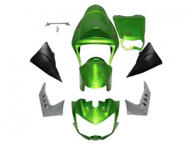Carénages Moto Kawasaki Z1000 2003-2006 - Vert Noir Mat