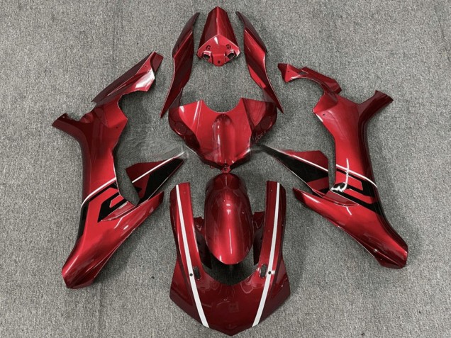 Carénages Moto Yamaha YZF R1 2015-2019 - Rouge Blanc Noir