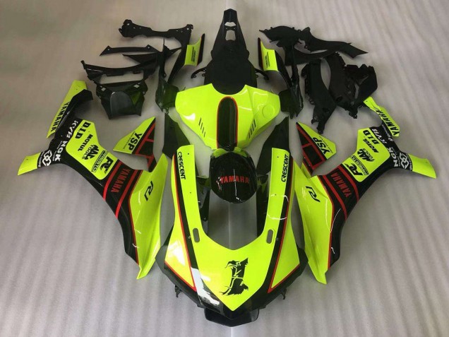 Carénages Moto Yamaha YZF R1 2015-2019 - Jaune Rouge Noir Motul YSP