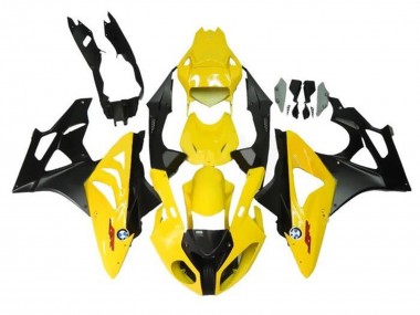Carénages Moto BMW S1000RR 2009-2014 - Jaune Noir Mat