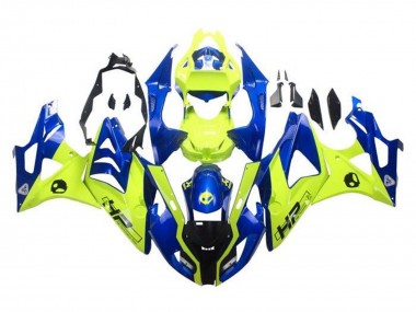 Carénages Moto BMW S1000RR 2009-2014 - Bleu Jaune HP
