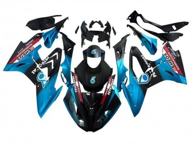 Carénages Moto BMW S1000RR 2017-2018 - Bleu Rouge Noir Mat Petronas