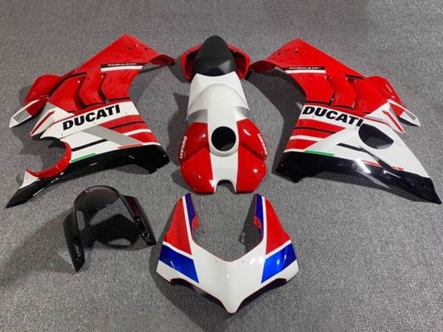 Carénages Moto Ducati Panigale V4 V4S 2020-2021 - Blanc Rouge Bleu Noir Brillant