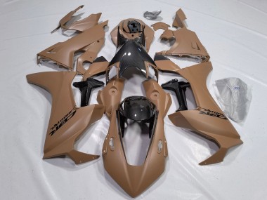 Carénages Moto Honda CBR1000RR 2017-2023 - Brun Noir Fausse Fibre de Carbone