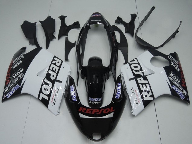Carénages Moto Honda CBR1100XX Blackbird 1996-2007 - Noir Brillant Blanc Rouge Repsol