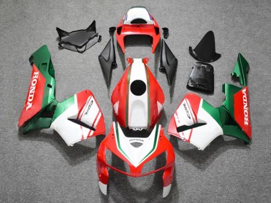 Carénages Moto Honda CBR600RR 2005-2006 - Rouge Mat Blanc Vert