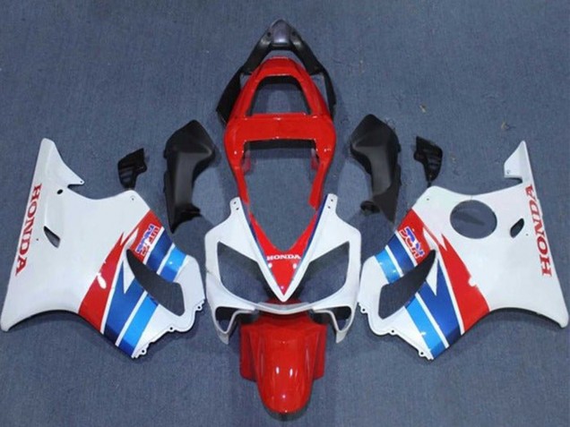 Carénages Moto Honda CBR600 F4i 2001-2003 - Blanc Rouge Bleu