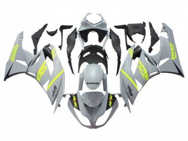 Carénages Moto Kawasaki ZX6R 2009-2012 - Gris Jaune Noir