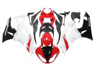 Carénages Moto Kawasaki ZX6R 2009-2012 - Rouge Blanc Noir
