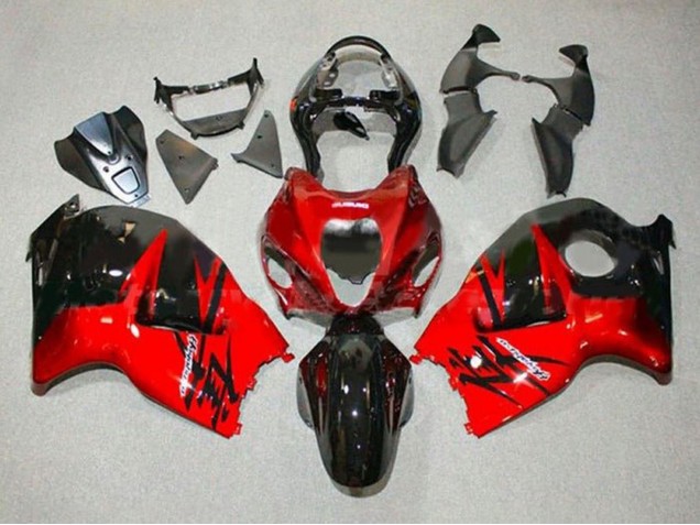 Carénages Moto Suzuki GSXR1000 1996-2007 - Rouge Noir Brillant